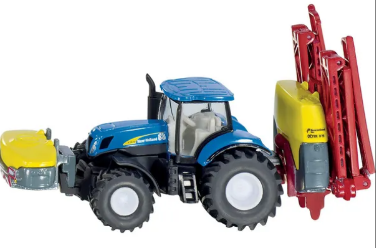 Spielzeug New Holland Traktor mit Feldspritze 1:87