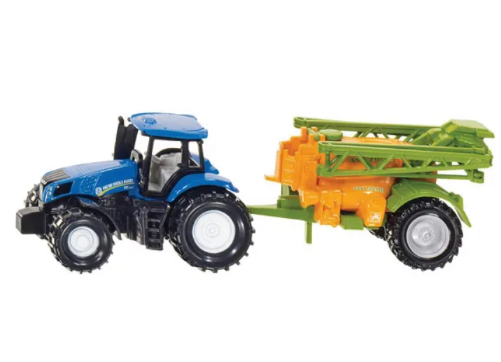 Spielzeug New Holland Traktor mit Feldspritze